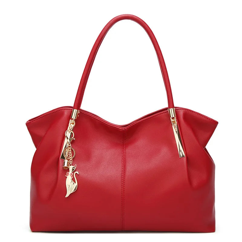 Structured Top Handle Bag - PU Leather Carryall