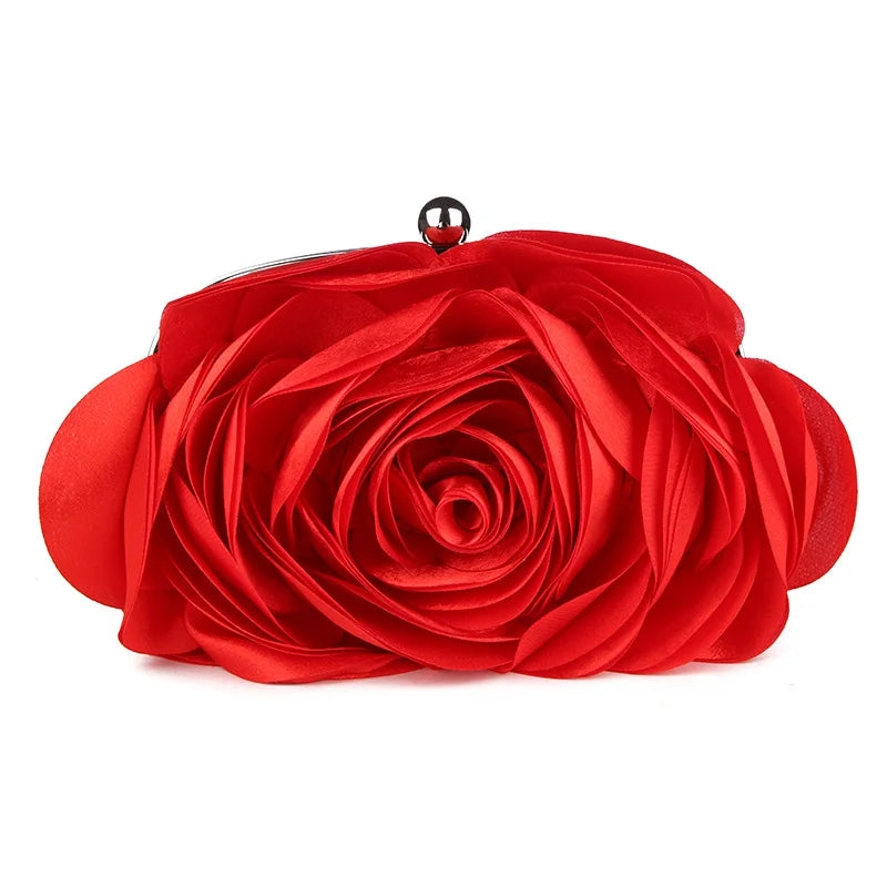 Floral Embroidered Bridal Evening Clutch
