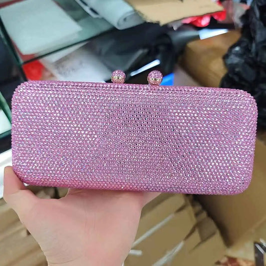 Crystal Rhinestone Evening Clutch Bag