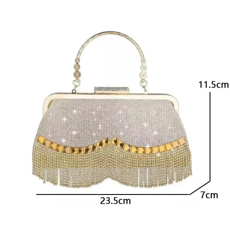 Diamond Bridal Clutch Bag - Wedding Party Ready