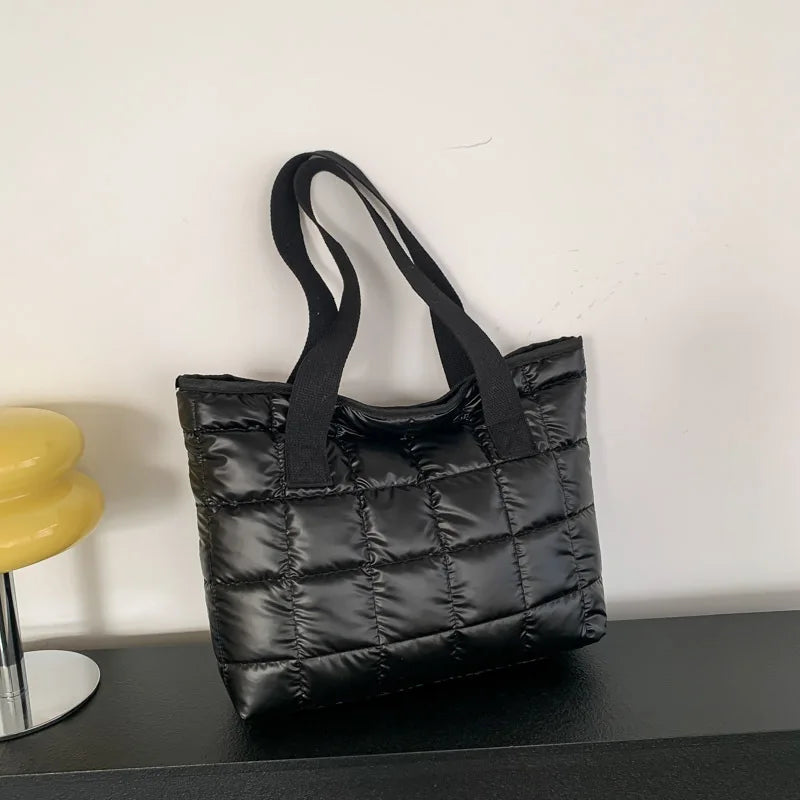 Quilted Padded Tote Bag - Everyday Shopping Carry