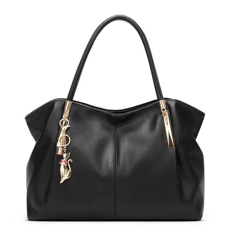 Structured Top Handle Bag - PU Leather Carryall