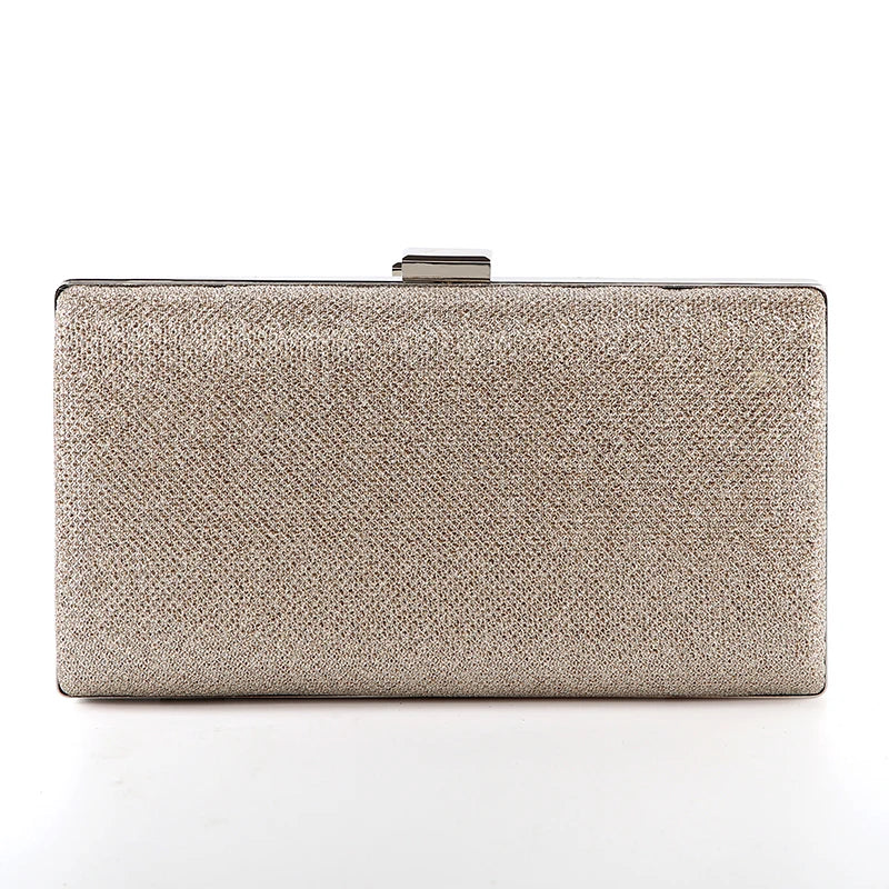 Diamond Sequin Two-Chain Evening Clutch