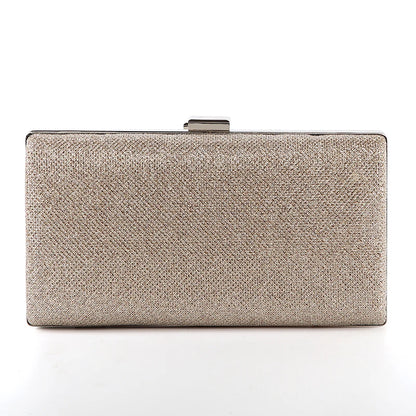 Diamond Sequin Two-Chain Evening Clutch