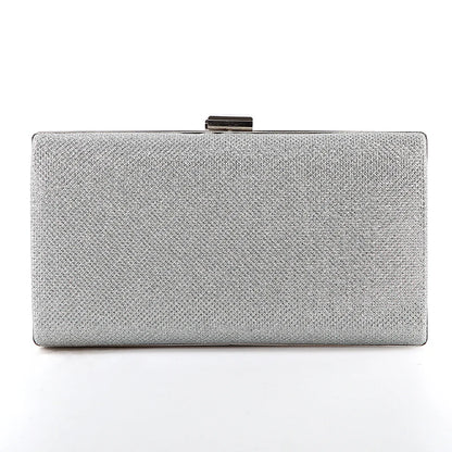 Diamond Sequin Two-Chain Evening Clutch