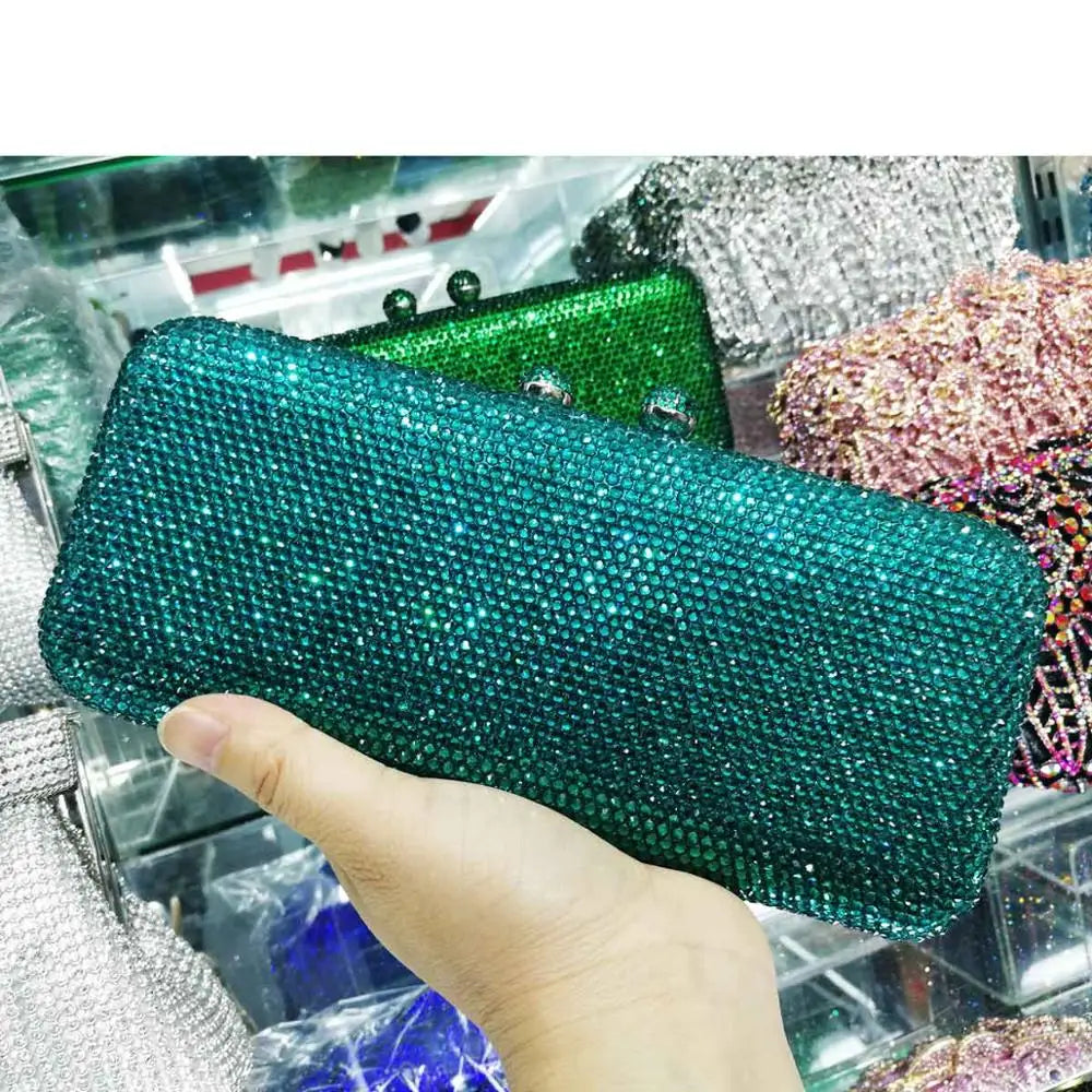 Crystal Rhinestone Evening Clutch Bag
