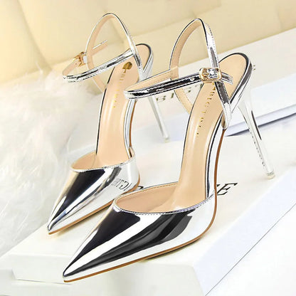 Patent Leather Pointed Toe Stiletto Pumps
