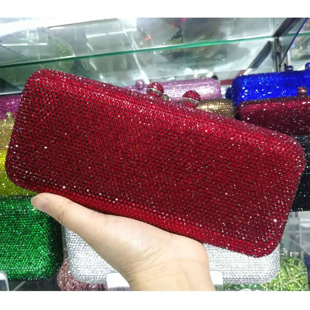 Crystal Rhinestone Evening Clutch Bag