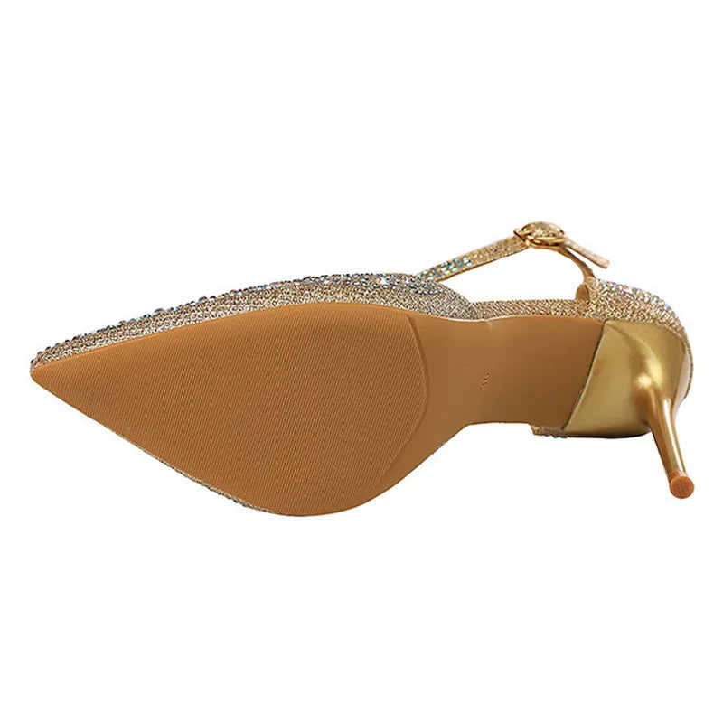 Shiny Rhinestone 10cm Stiletto Heels