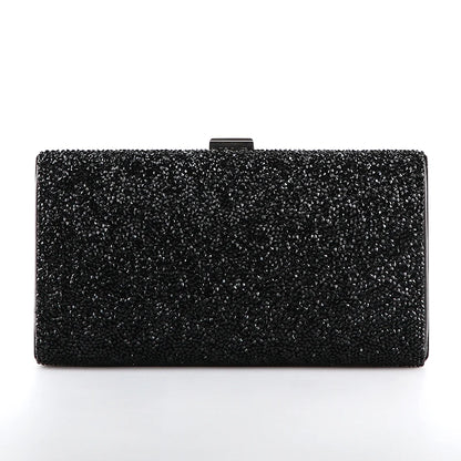 Diamond Sequin Two-Chain Evening Clutch
