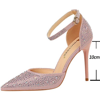 Shiny Rhinestone 10cm Stiletto Heels