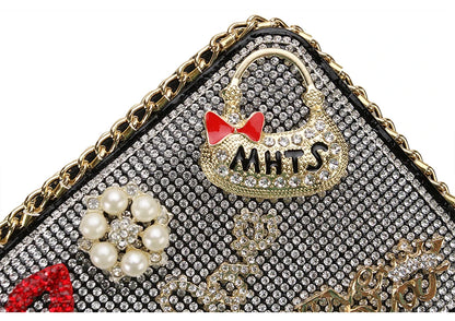 Diamond Accent Long Clutch Wallet