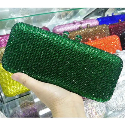 Crystal Rhinestone Evening Clutch Bag