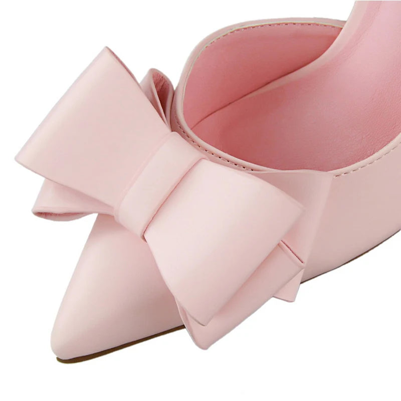 Bow Knot Pointed Toe Stiletto Pumps