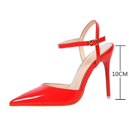 Patent Leather Pointed Toe Stiletto Pumps