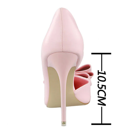 Bow Knot Pointed Toe Stiletto Pumps