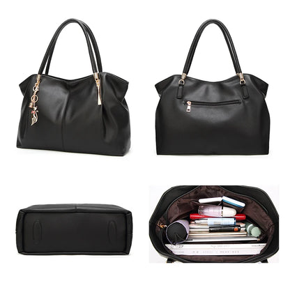 Structured Top Handle Bag - PU Leather Carryall