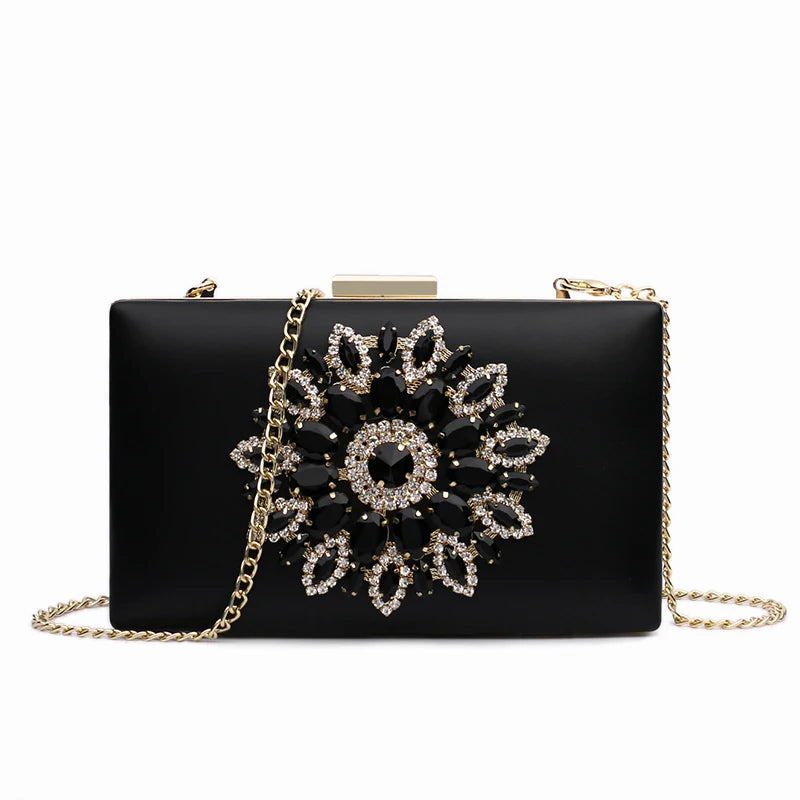 White Crystal Bridal Crossbody Clutch - Wedding Ready
