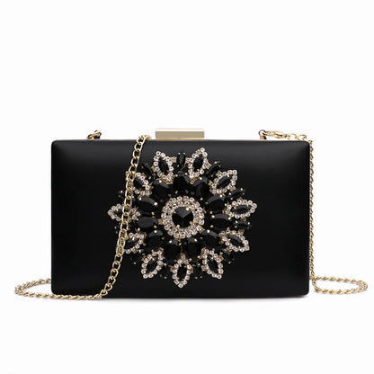White Crystal Bridal Crossbody Clutch - Wedding Ready