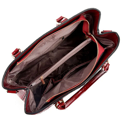 Large Capacity Shoulder Tote - Soft PU Leather