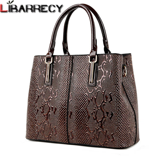 Large Capacity Shoulder Tote - Soft PU Leather