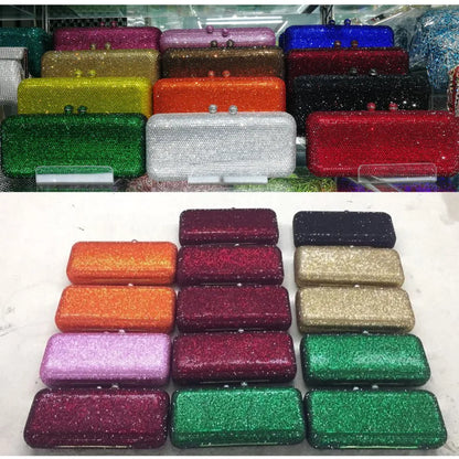 Crystal Rhinestone Evening Clutch Bag