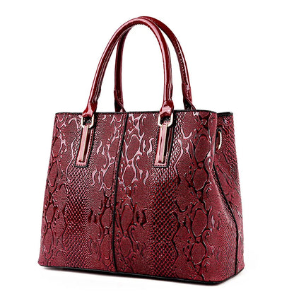 Large Capacity Shoulder Tote - Soft PU Leather