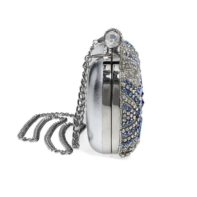 Crystal Chain Wedding Evening Clutch