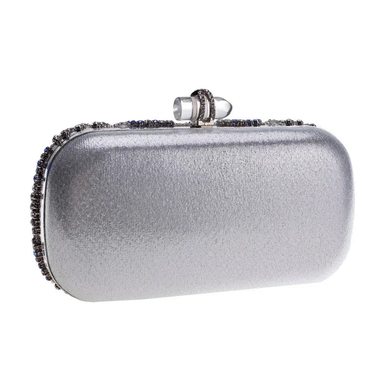Crystal Chain Wedding Evening Clutch