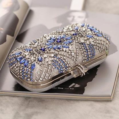 Crystal Chain Wedding Evening Clutch