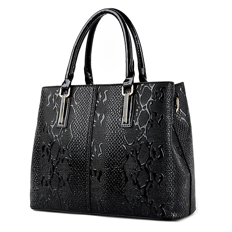 Large Capacity Shoulder Tote - Soft PU Leather