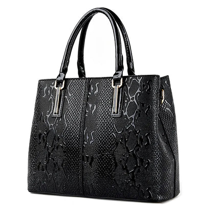 Large Capacity Shoulder Tote - Soft PU Leather