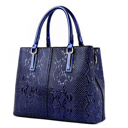 Large Capacity Shoulder Tote - Soft PU Leather