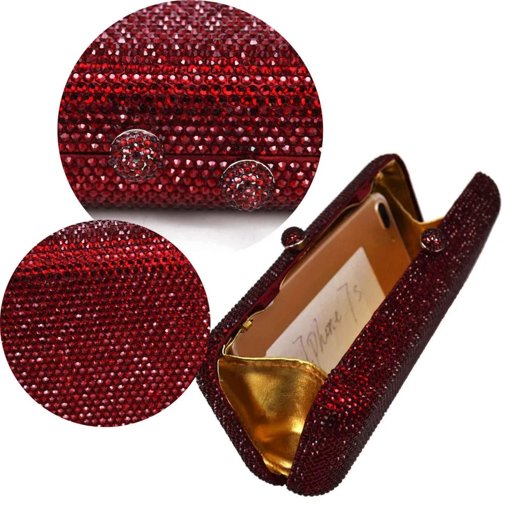 Crystal Rhinestone Evening Clutch Bag