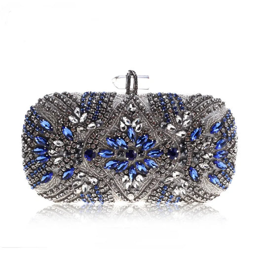 Crystal Chain Wedding Evening Clutch