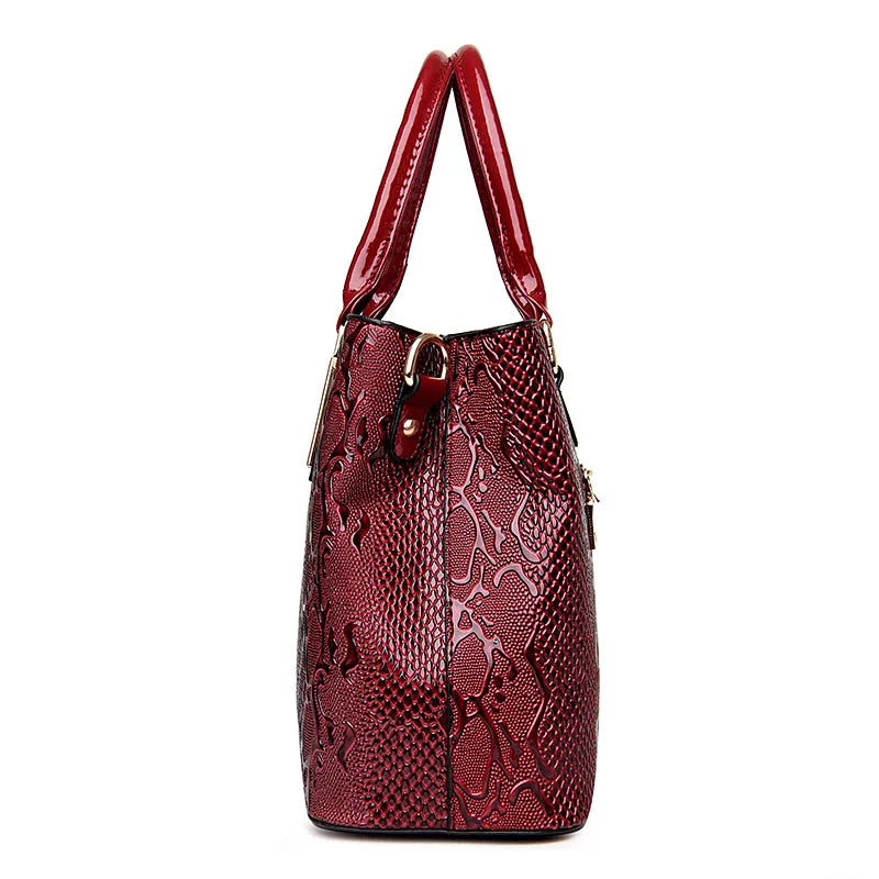 Large Capacity Shoulder Tote - Soft PU Leather