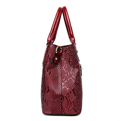 Large Capacity Shoulder Tote - Soft PU Leather
