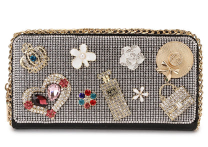 Diamond Accent Long Clutch Wallet