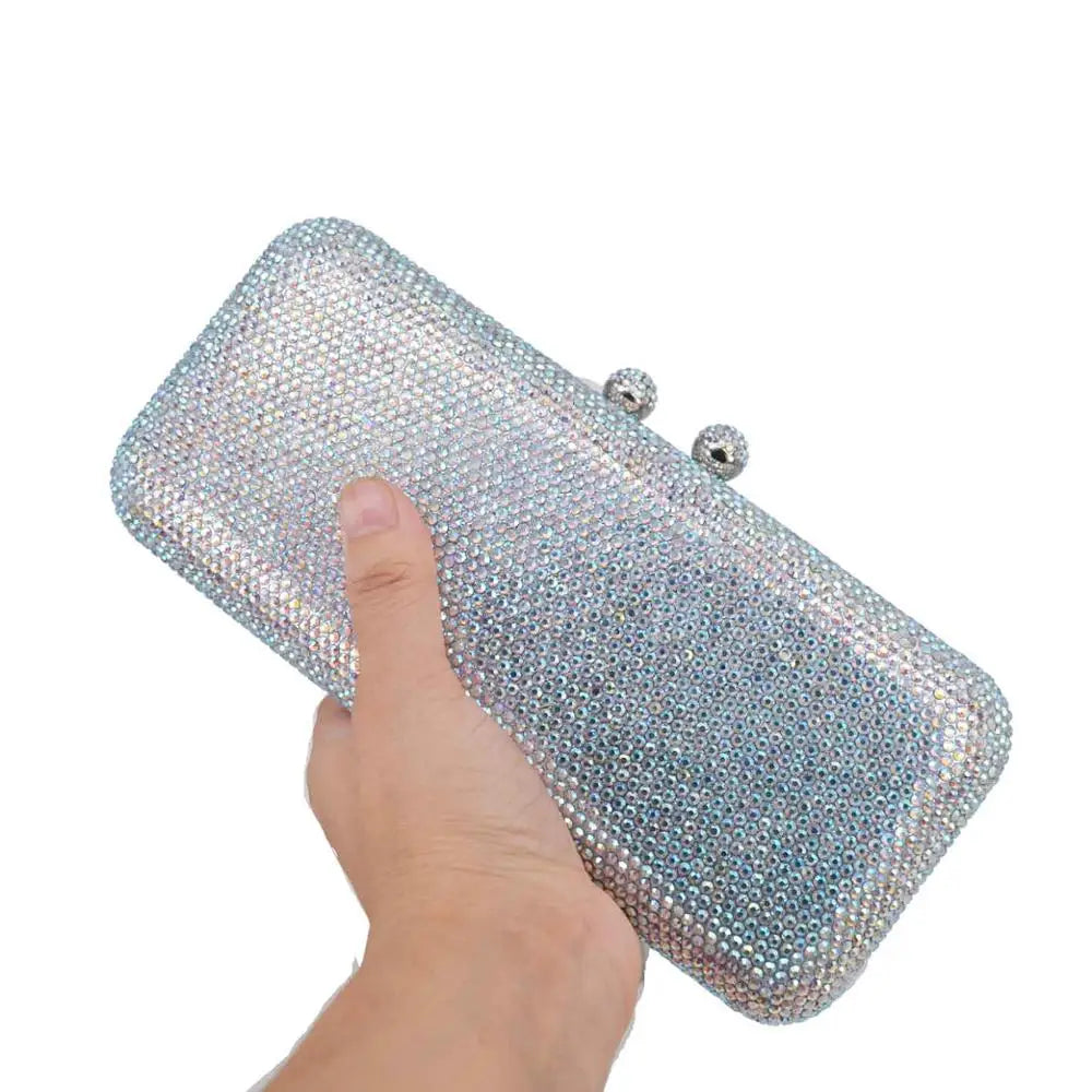 Crystal Rhinestone Evening Clutch Bag