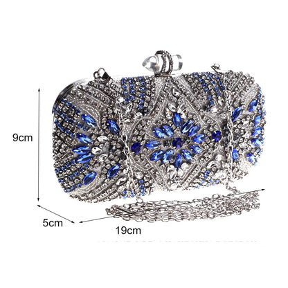 Crystal Chain Wedding Evening Clutch
