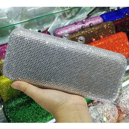 Crystal Rhinestone Evening Clutch Bag