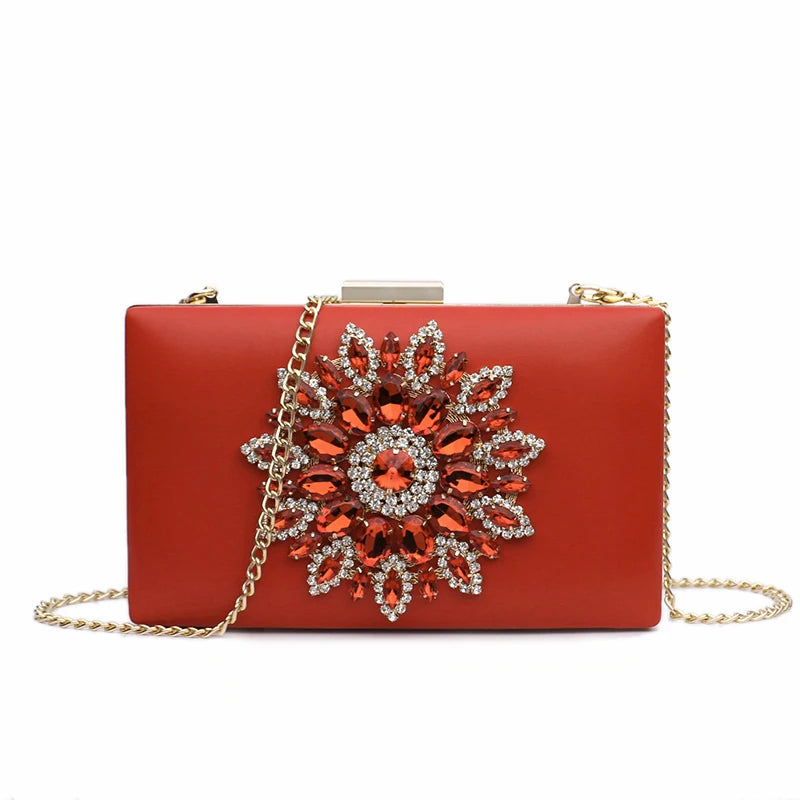 White Crystal Bridal Crossbody Clutch - Wedding Ready