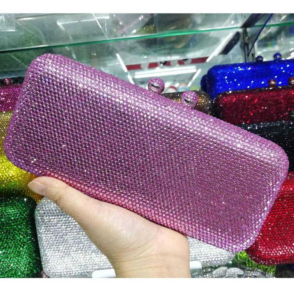 Crystal Rhinestone Evening Clutch Bag