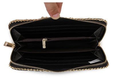 Diamond Accent Long Clutch Wallet