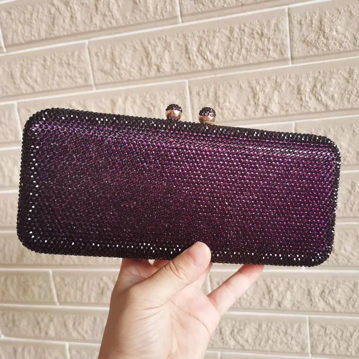 Crystal Rhinestone Evening Clutch Bag