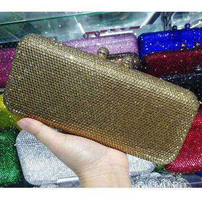 Crystal Rhinestone Evening Clutch Bag