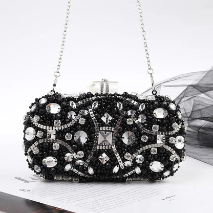 Crystal Chain Wedding Evening Clutch
