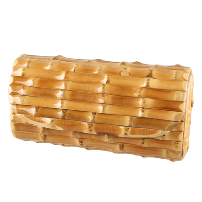 Handmade Bamboo Rattan Evening Clutch Bag