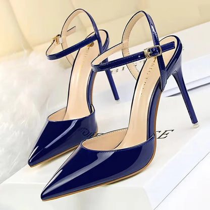 Patent Leather Pointed Toe Stiletto Pumps