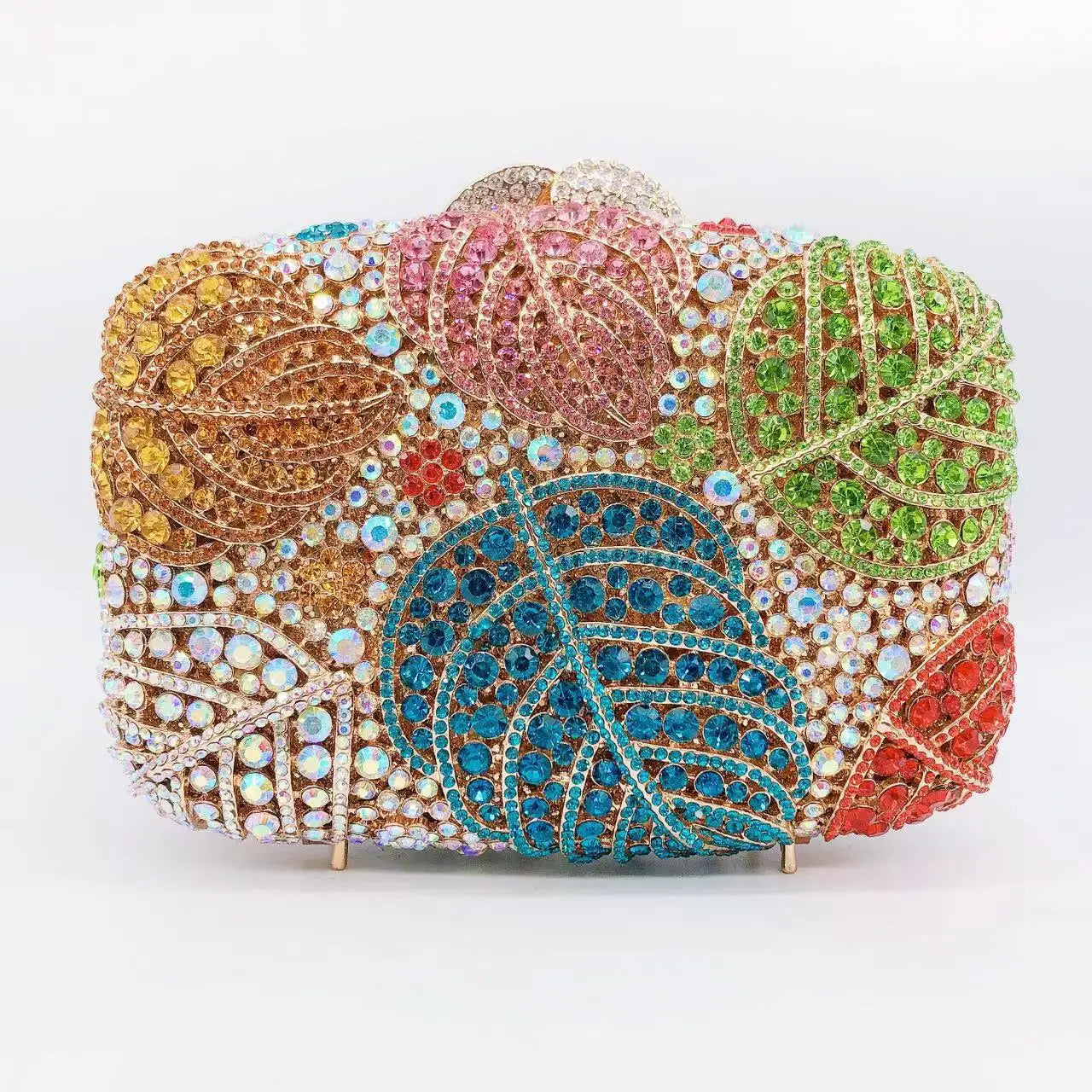 Hollow Rhinestone Banquet Clutch Bag